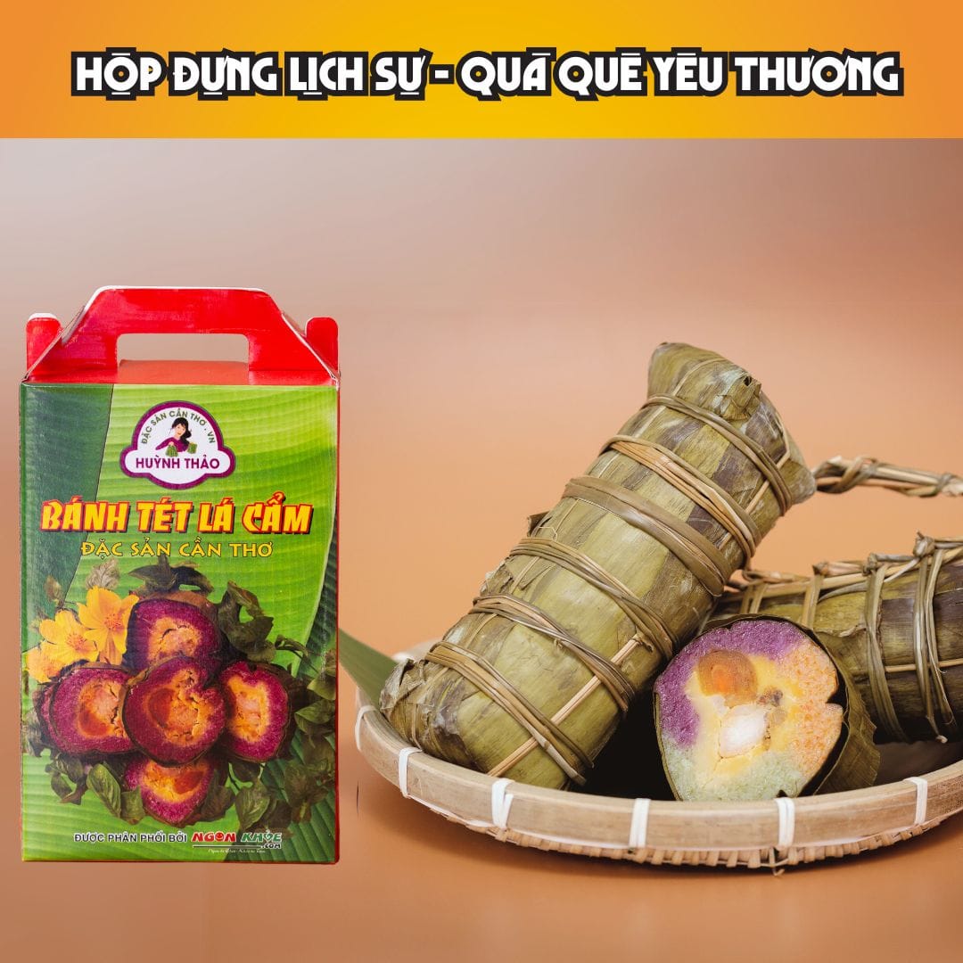 Hộp quà đặc sản Cần Thơ Huỳnh Thảo - Hộp đựng lịch sự quà quê yêu thương